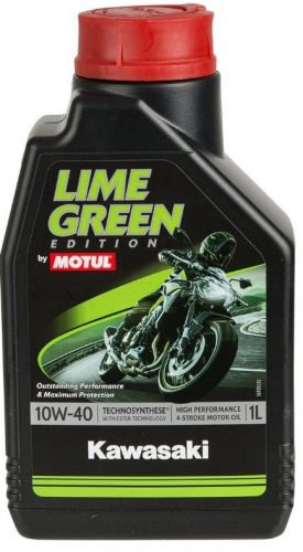 Olaj Kawasaki Motul 10W40 Lime Green