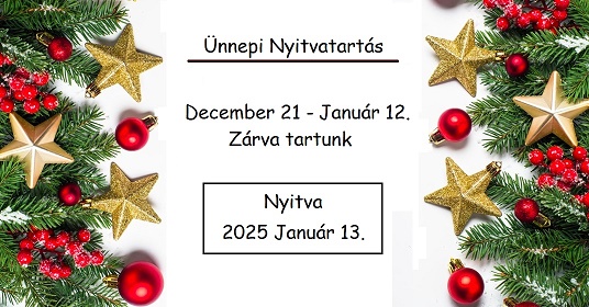 Ünnepi nyitvatartás